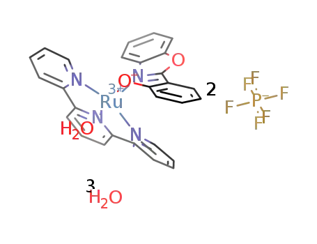 cis-[Ru(2,2':6',2''-terpyridine)(2-(2'-hydroxyphenyl)benzoxazole)(H2O)](PF6)2*3H2O