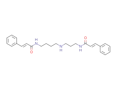 Molecular Structure of 41590-65-2 ((2E)-3-phenyl-N-{3-[(4-{[(2E)-3-phenylprop-2-enoyl]amino}butyl)amino]propyl}prop-2-enamide)