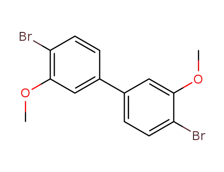 Molecular Structure of 6161-47-3 (1,1'-Biphenyl, 4,4'-dibromo-3,3'-dimethoxy-)