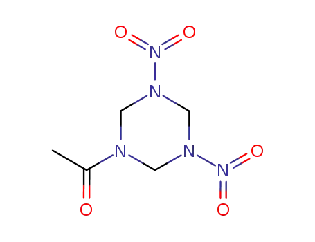 Molecular Structure of 14168-42-4 (1-(3,5-dinitro-1,3,5-triazinan-1-yl)ethanone)