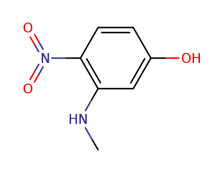 Molecular Structure of 14703-79-8 (3-(Methylamino)-4-nitrophenol)