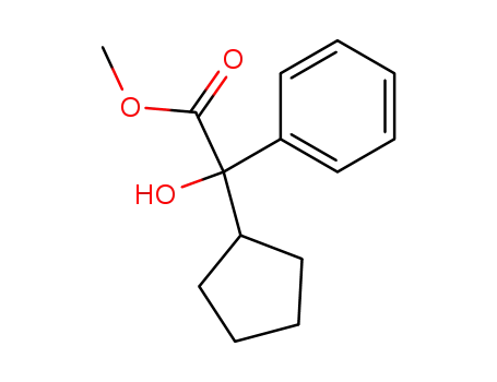 Molecular Structure of 19833-96-6 (Methyl cyclopentylphenylglycolate)