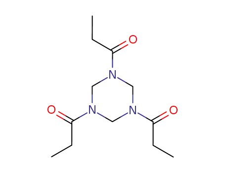 Molecular Structure of 30805-19-7 (Hexahydro-1,3,5-tripropionyl-S-triazine)
