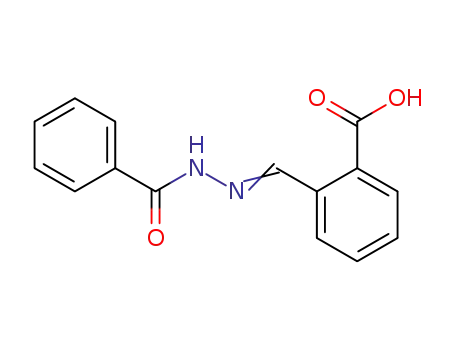 Molecular Structure of 65349-12-4 (Benzoic acid, 2-[(benzoylhydrazono)methyl]-)
