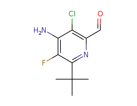 4-amino-6-(tert-butyl)-3-chloro-5-fluoropicolinaldehyde