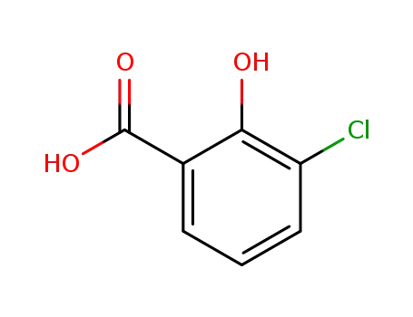 Molecular Structure of 1829-32-9 (3-Chlorosalicylic acid)