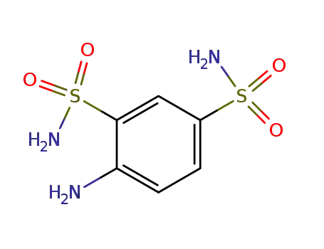 Molecular Structure of 40642-90-8 (1,3-Benzenedisulfonamide, 4-amino-)