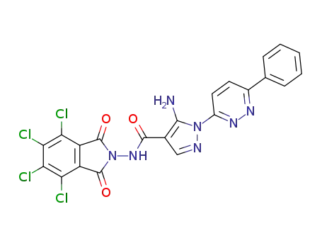 5-amino-1-(6-phenyl-pyridazin-3-yl)-1H-pyrazole-4-carboxylic acid (4,5,6,7-tetrachloro-1,3-dioxo-1,3-dihydro-isoindol-2-yl)amide