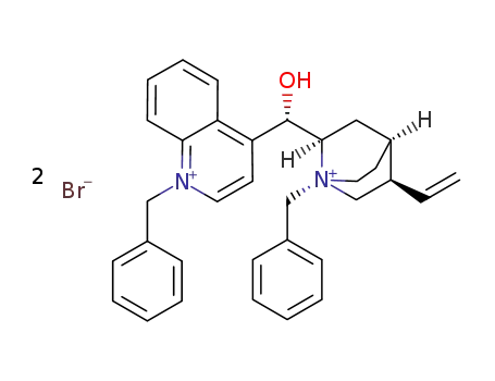 (1S,2R,4S,5R)-1-benzyl-2-((S)-(1-benzylquinolin-1-ium-4-yl)(hydroxy)methyl)-5-vinylquinuclidin-1-ium bromide