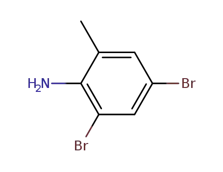 Molecular Structure of 30273-41-7 (2,4-Dibromo-6-methylaniline)