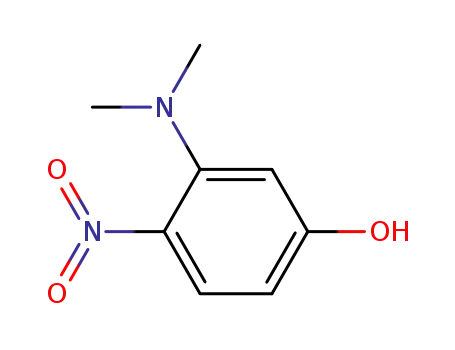 Molecular Structure of 14703-80-1 (3-(dimethylamino)-4-nitrophenol)