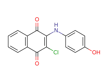 1,4-Naphthalenedione, 2-chloro-3-((4-hydroxyphenyl)amino)-