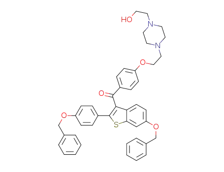 (6-(benzyloxy)-2-(4-(benzyloxy)phenyl)benzo[b]thiophen-3-yl)(4-(2-(4-(2-hydroxyethyl)piperazin-1-yl)ethoxy)phenyl)methanone