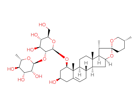 (25R)-3β-hydroxyspitost-5-en-1β-yl O-α-L-rhamnopyranosyl-(1→2)-β-D-glucopyranoside