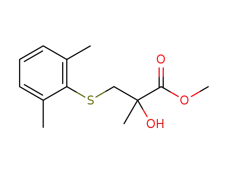 methyl 3-((2,6-dimethylphenyl)thio)-2-hydroxy-2-methylpropanoate