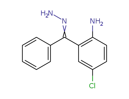 Molecular Structure of 7039-53-4 (Methanone, (2-amino-5-chlorophenyl)phenyl-, hydrazone)