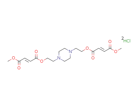 (E)-but-2-enedioic acid-2-{4-[2-((E)-3-methoxycarbonyl-acryloyloxy)-ethyl]-piperazin-1-yl}-ethyl ester methyl ester dihydrochloride
