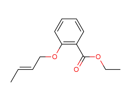 Molecular Structure of 61493-59-2 (Benzoic acid, 2-(2-butenyloxy)-, ethyl ester)