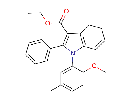 ethyl 1-(2-methoxy-5-methylphenyl)-2-phenyl-4,5-dihydro-1H-indole-3-carboxylate