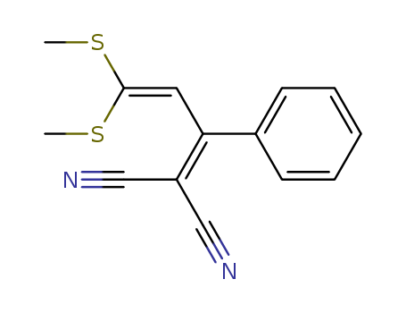 4,4-Bis(methylthio)-2-phenyl-1,3-butadien-1,1-dicarbonitrile, 98%