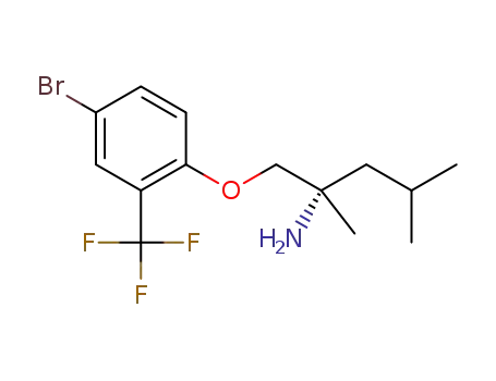 (S)-1-(4-bromo-2-(trifluoromethyl)phenoxy)-2,4-dimethylpentan-2-amine