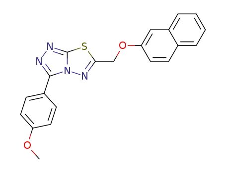 3-(4-methoxyphenyl)-6-((2-naphthyloxy)methyl)[1,2,4]triazolo[3,4-b][1,3,4]thiadiazole
