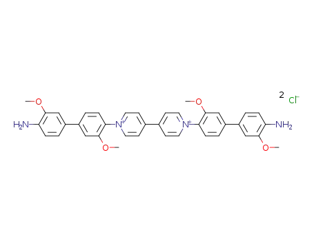 1,1'-bis(4′-amino-3,3′-dimethoxy-[1,1′-biphenyl]-4-yl)-[4,4′-bipyridine]-1,1′-diium chloride