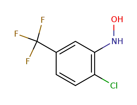 Molecular Structure of 51571-00-7 (Benzenamine, 2-chloro-N-hydroxy-5-(trifluoromethyl)-)