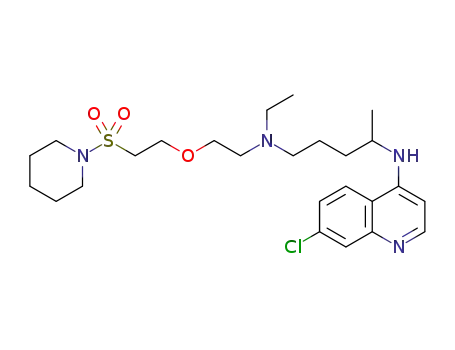 N4-(7-chloroquinolin-4-yl)-N1-ethyl-N1-(2-(2-(piperidin-1-ylsulfonyl)ethoxy)ethyl)pentane-1,4-diamine