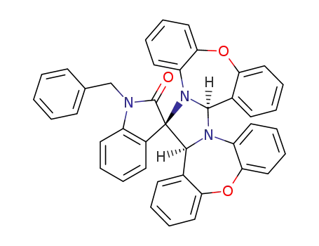 spiro[1-benzyloxindole-imidazo-bis(tetrahydro-dibenzo[1,4]oxazepine)]