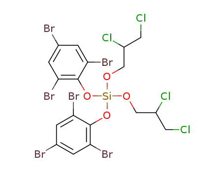 bis(2,4,6-tribromophenoxy)bis(2,3-dichloro-1-propoxy)silane