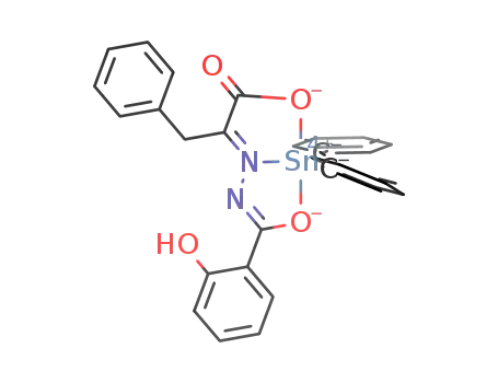 2-oxo-3-phenylpropionic acid salicyloylhydrazone diphenyltin