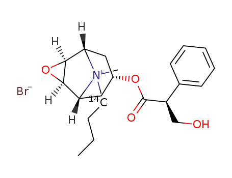 [14C]-[7(S)-(1α,2β,4β,5α,7β)]-9-butyl-7-(3-hydroxy-1-oxo-2-phenyl-propoxy)-9-methyl-3-oxa-9-azatricylco[3.3.1.02,4]nonane bromide
