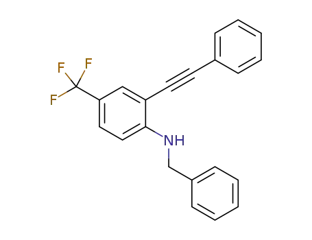 N-benzyl-2-(phenylethynyl)-4-(trifluoromethyl)aniline