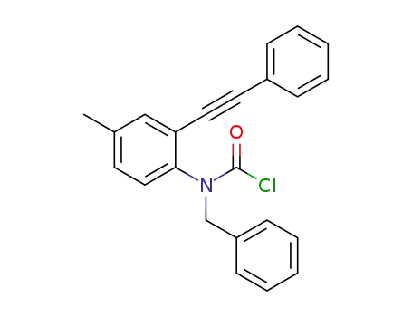 benzyl[4-methyl-2-(phenylethynyl)phenyl]carbamic chloride