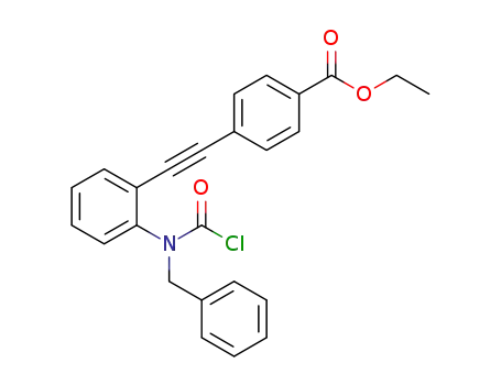 ethyl 4-({2-[benzyl(chlorocarbonyl)amino]phenyl}ethynyl)benzoate