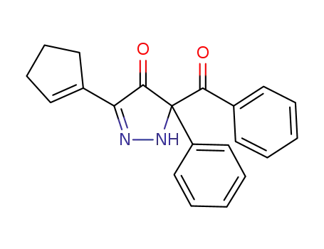 5-benzoyl-3-(cyclopent-1-en-1-yl)-5-phenyl-1,5-dihydro-4H-pyrazol-4-one