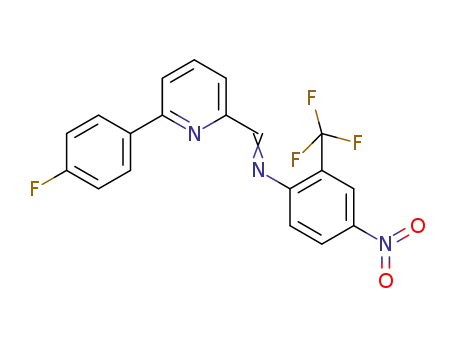 2-[(4-nitro-2-trifluoromethylphenylimino)methyl]-6-[4-fluorophenyl]pyridine
