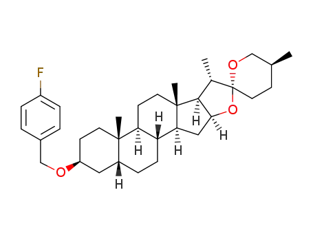 (25S)-3β-(4'-fluorobenzyloxy)-5β-spirostan