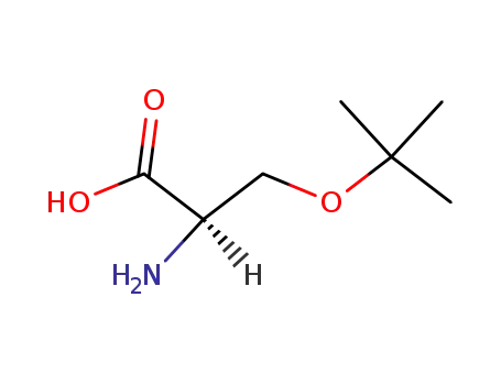 Molecular Structure of 18783-53-4 (H-D-SER(TBU)-OH)