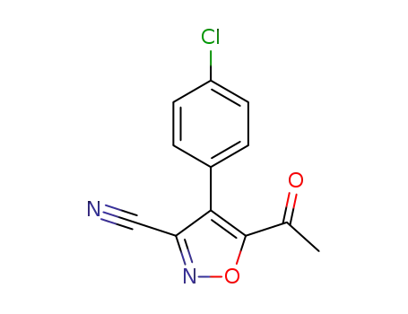 4-(4-chlorophenyl)-3-cyano-5-ethanoylisoxazole