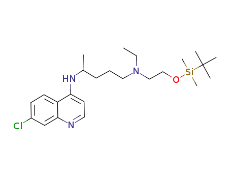 rac-N1-(2-((tert-butyldimethylsilyl)oxy)ethyl)-N4-(7-chloroquinolin-4-yl)-N1-ethylpentane-1,4-diamine