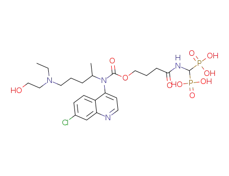 rac-(9-(7-chloroquinolin-4-yl)-14-ethyl-16-hydroxy-10-methyl-3,8-dioxo-7-oxa-2,9,14-triazahexadecane-1,1-diyl)diphosphonic acid