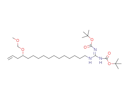 di-tert-butyl [(E)-{[13-(methoxymethoxy)hexadec-15-en-1-yl]amino}methylylidene]biscarbamate