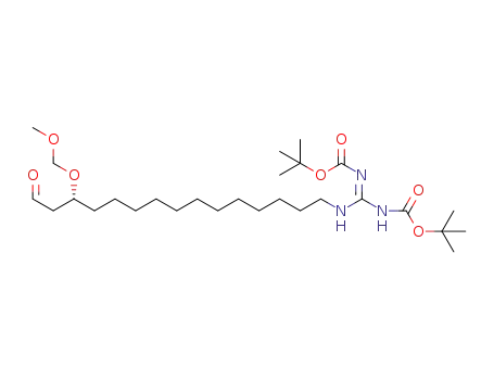 di-tert-butyl [(E)-{[13-(methoxymethoxy)-15-oxopentadecyl]amino}methylylidene]biscarbamate