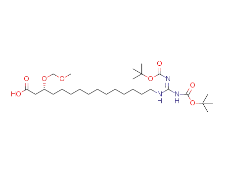 15-[N',N''-bis(tert-butoxycarbonyl)carbamimidamido]-3-(methoxymethoxy)pentadecanoic acid