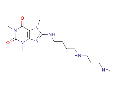 8-(4-(3-aminopropylamino)-butylamino)caffeine