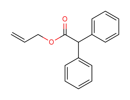 Molecular Structure of 88017-70-3 (Benzeneacetic acid, a-phenyl-, 2-propenyl ester)