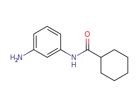 Molecular Structure of 43096-46-4 (N-(3-Aminophenyl)cyclohexanecarboxamide)