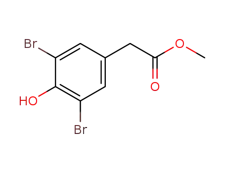 3,5-dibromo-4-hydroxyphenylacetic acid methyl ester